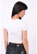 Tricou Dama Vero Moda Vmscarlett Crop Snow White